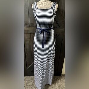Gilli Navy and White Striped Dress